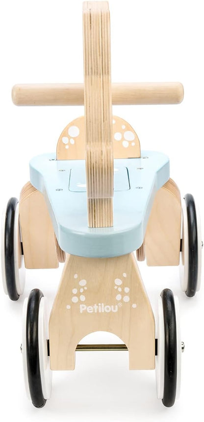 Wooden Ride On Deer Push Along Toy for Toddlers