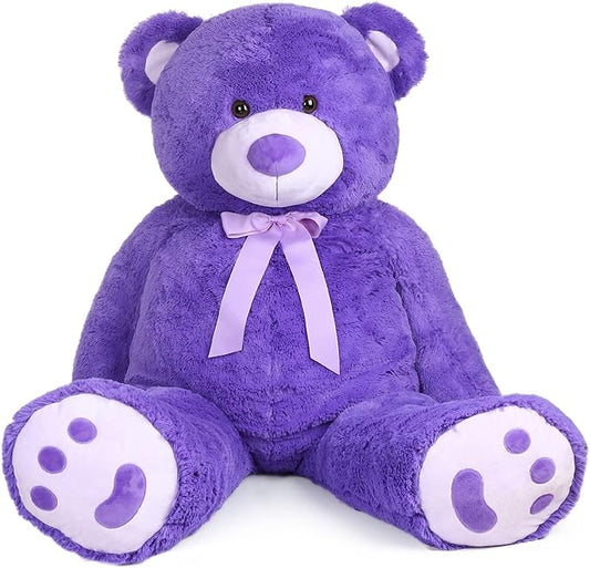 5 FT Soft Cuddly Large Bear Plush Toy with Big Footprint